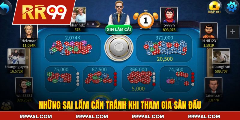 Những sai lầm cần tránh khi tham gia sàn đấu